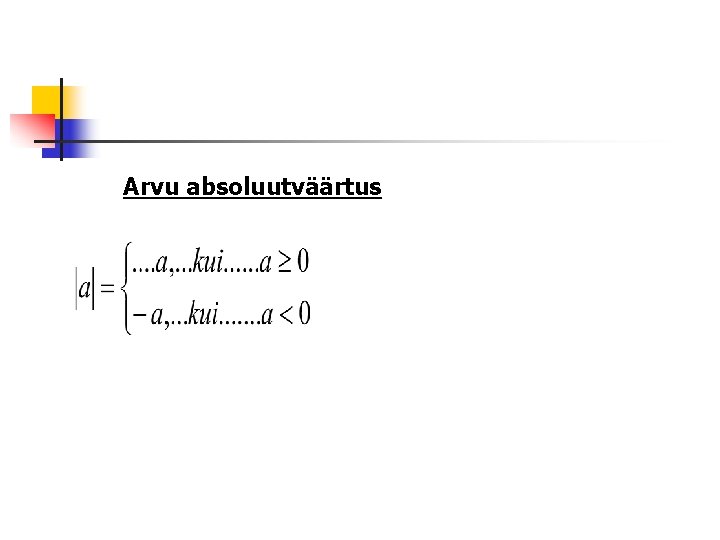 Arvu absoluutväärtus 