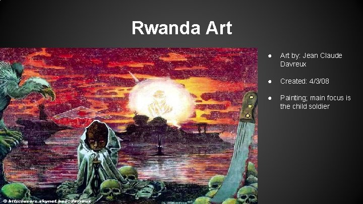 Rwanda Art ● Art by: Jean Claude Davreux ● Created: 4/3/08 ● Painting; main