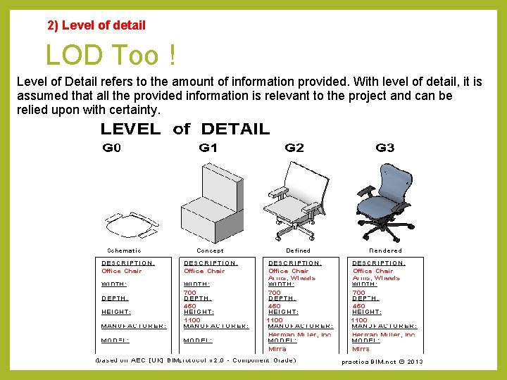 2) Level of detail LOD Too ! Level of Detail refers to the amount 2) Level of detail LOD Too ! Level of Detail refers to the amount
