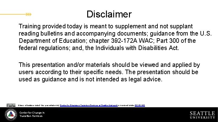 Disclaimer Training provided today is meant to supplement and not supplant reading bulletins and