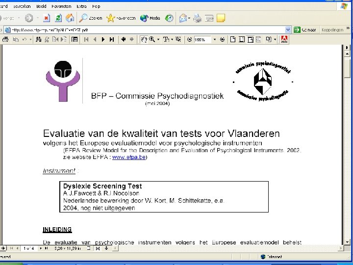 Evaluatie DST Evaluatie DST
