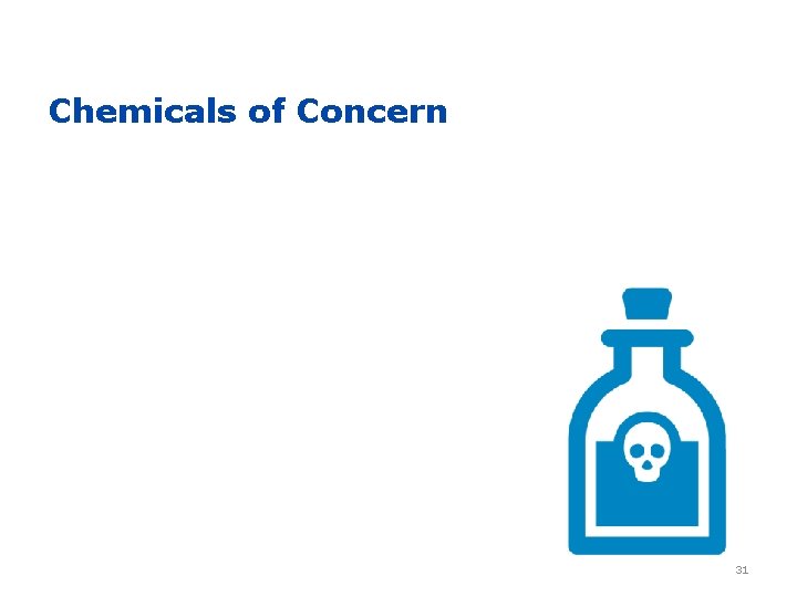 Chemicals of Concern 31 