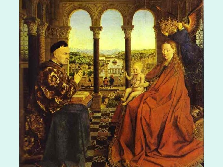 Flamenco. Van Eyck. Virgen con el canciller Rollin 