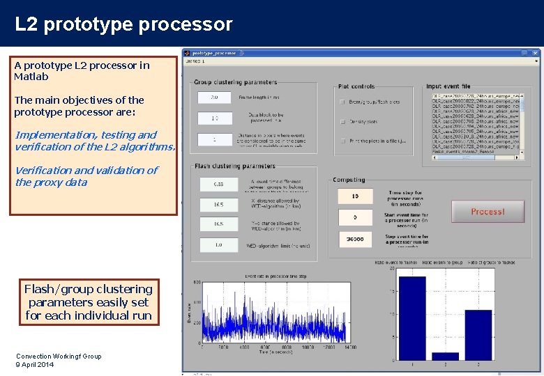 L 2 prototype processor A prototype L 2 processor in Matlab The main objectives