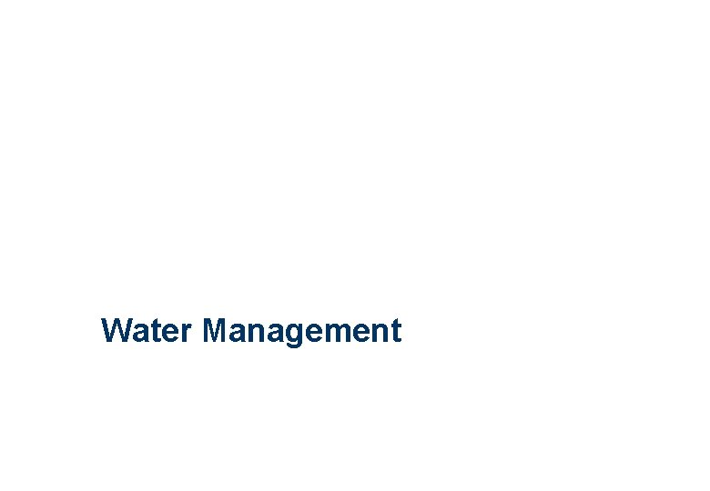 Water Management 