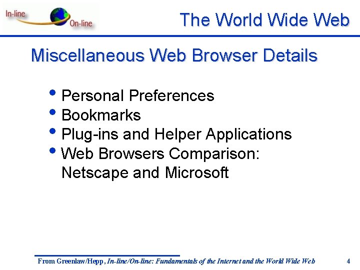 The World Wide Web Miscellaneous Web Browser Details • Personal Preferences • Bookmarks •