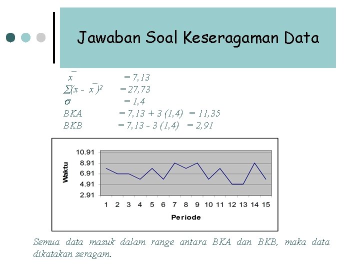 Jawaban Soal Keseragaman Data x (x - x )2 BKA BKB = 7, 13 Jawaban Soal Keseragaman Data x (x - x )2 BKA BKB = 7, 13