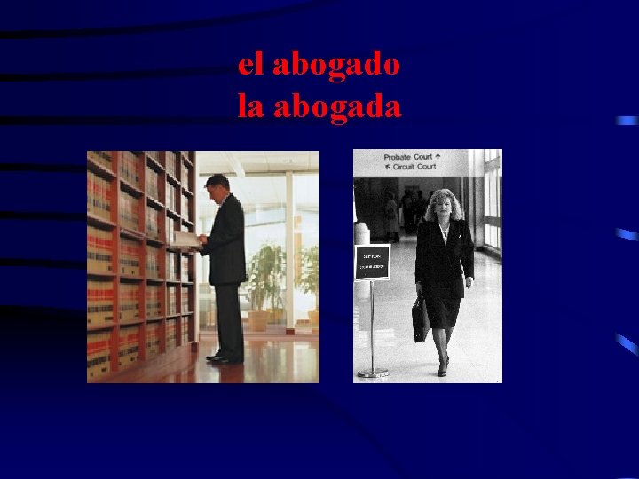 el abogado la abogada 