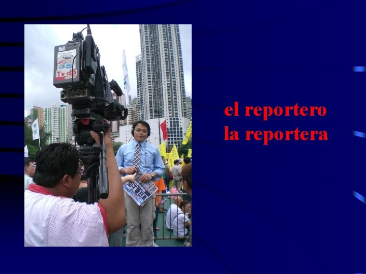 el reportero la reportera 