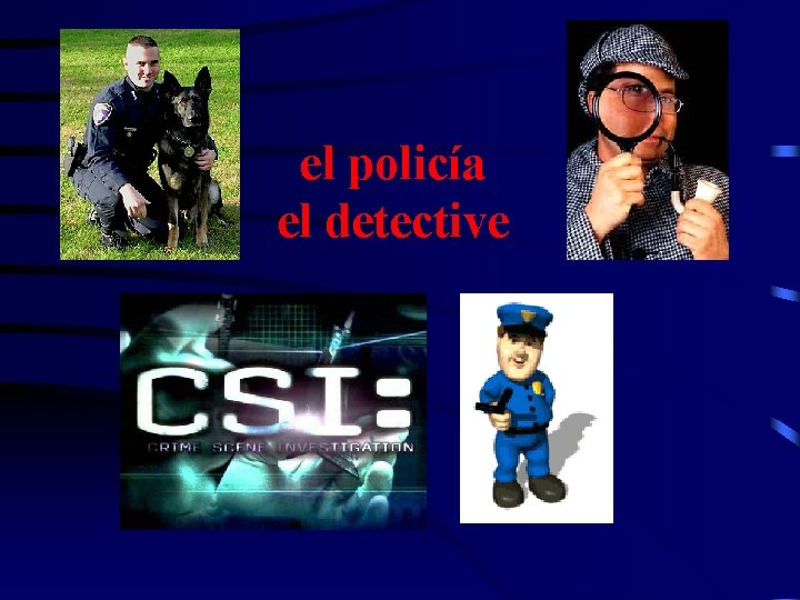 el policía el detective 