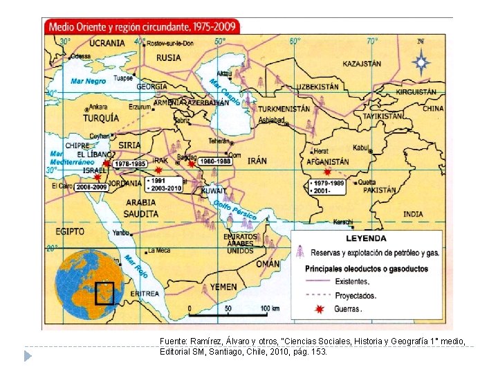 Fuente: Ramírez, Álvaro y otros, “Ciencias Sociales, Historia y Geografía 1° medio, Editorial SM,