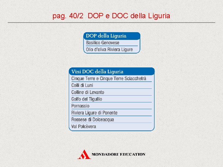 pag. 40/2 DOP e DOC della Liguria 