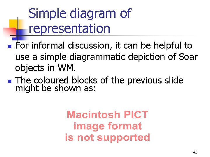 Simple diagram of representation n n For informal discussion, it can be helpful to Simple diagram of representation n n For informal discussion, it can be helpful to
