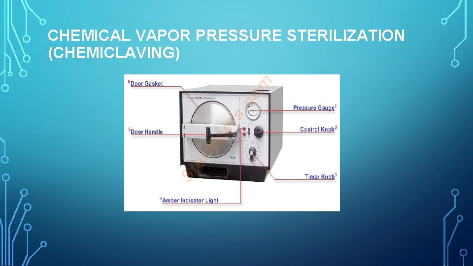 CHEMICAL VAPOR PRESSURE STERILIZATION (CHEMICLAVING) 