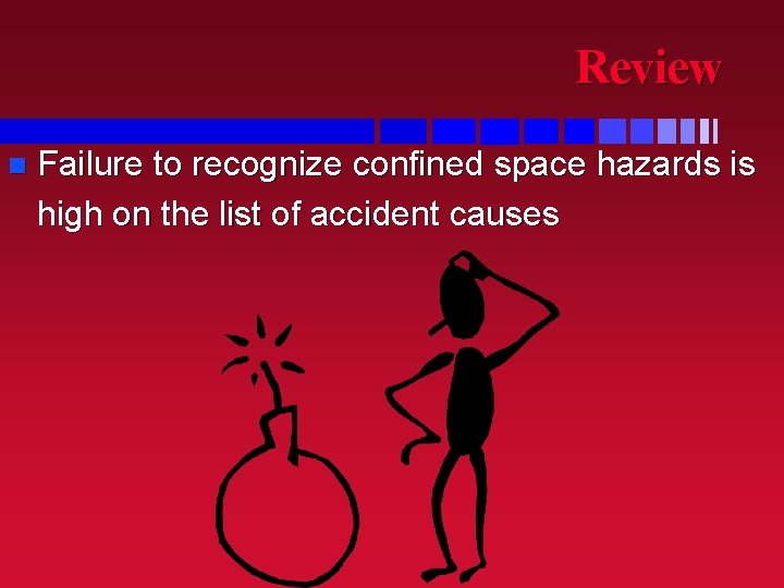 Review n Failure to recognize confined space hazards is high on the list of