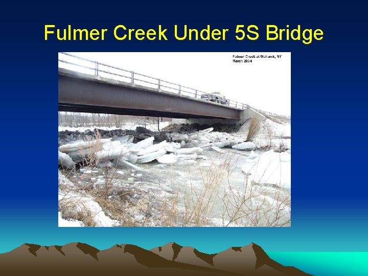 Fulmer Creek Under 5 S Bridge 