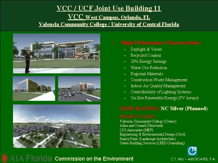 VCC / UCF Joint Use Building 11 VCC West Campus, Orlando, FL Valencia Community