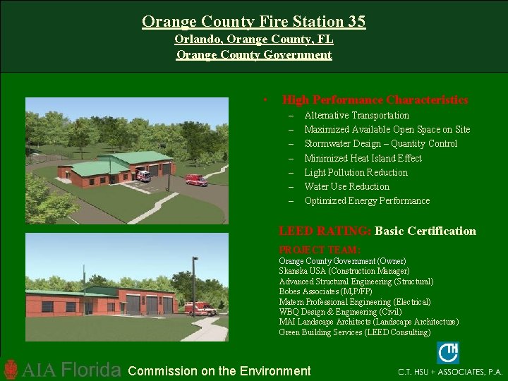 Orange County Fire Station 35 Orlando, Orange County, FL Orange County Government • High