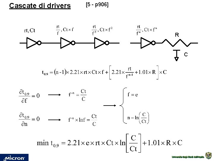 Cascate di drivers [5 - p 906] R C 