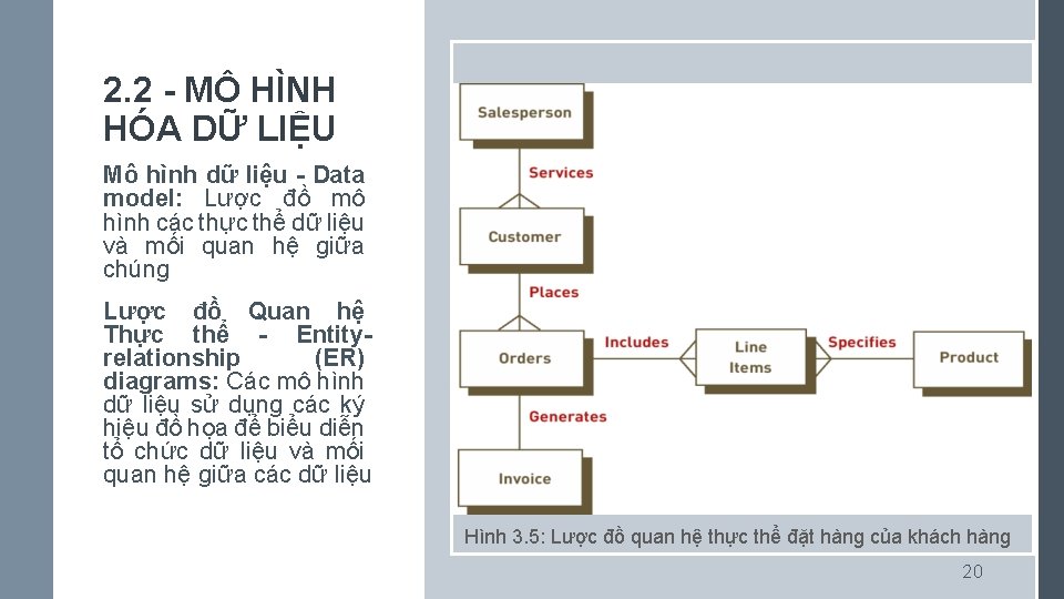 2. 2 - MÔ HÌNH HÓA DỮ LIỆU Mô hình dữ liệu - Data