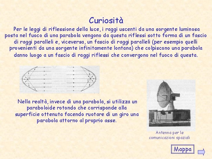 Curiosità Per le leggi di riflessione della luce, i raggi uscenti da una sorgente Curiosità Per le leggi di riflessione della luce, i raggi uscenti da una sorgente