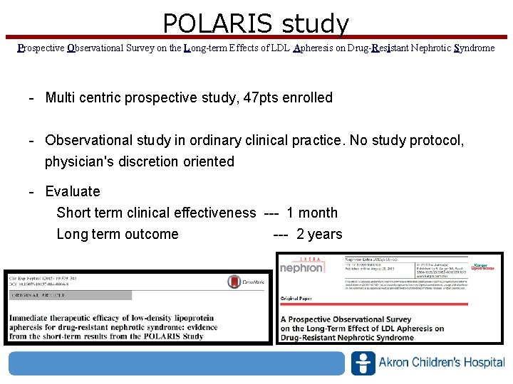 POLARIS study Prospective Observational Survey on the Long-term Effects of LDL Apheresis on Drug-Resistant