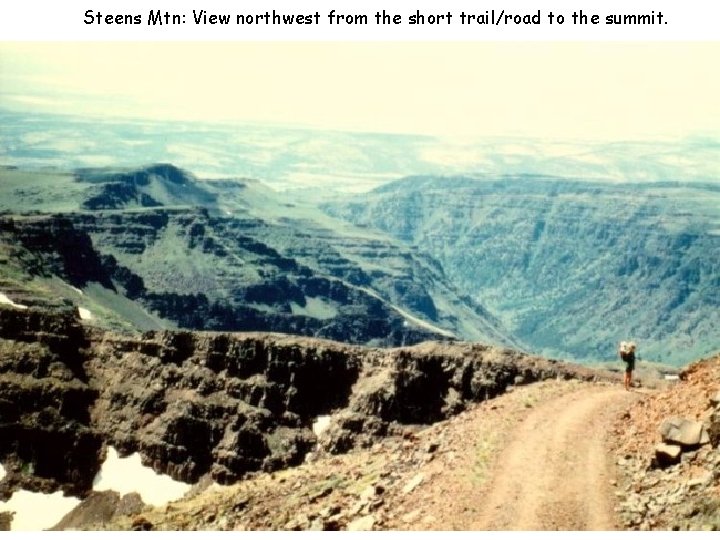 Steens Mtn: View northwest from the short trail/road to the summit. 