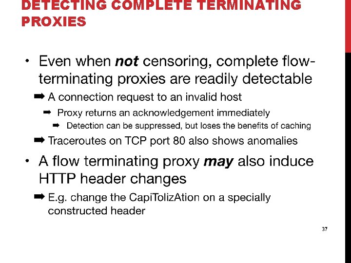 DETECTING COMPLETE TERMINATING PROXIES 