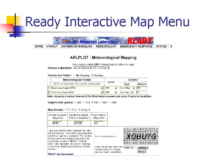 Ready Interactive Map Menu 