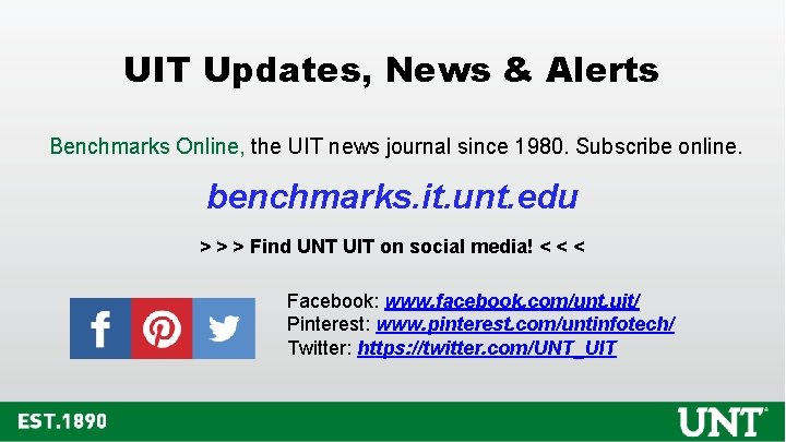 UIT Updates, News & Alerts Benchmarks Online, the UIT news journal since 1980. Subscribe UIT Updates, News & Alerts Benchmarks Online, the UIT news journal since 1980. Subscribe