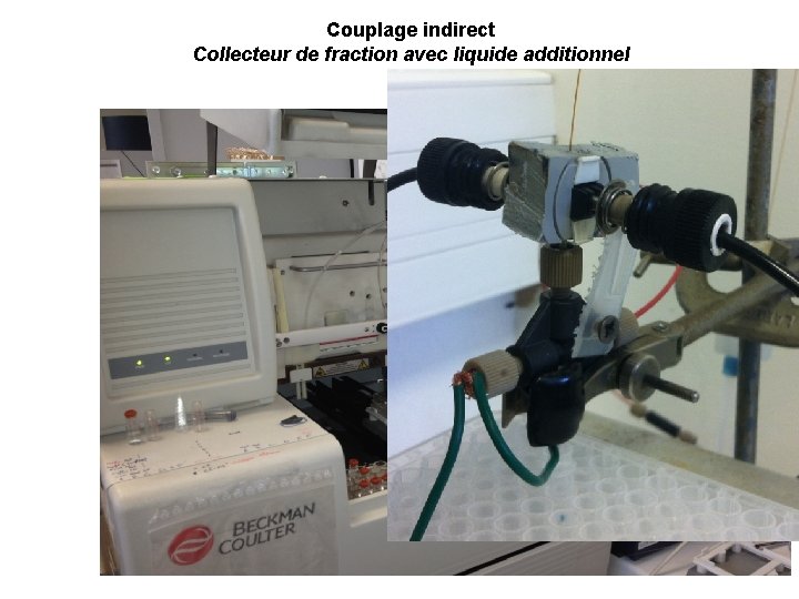 Couplage indirect Collecteur de fraction avec liquide additionnel 