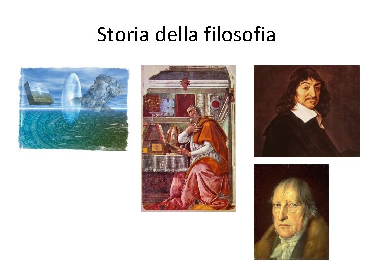 Storia della filosofia 