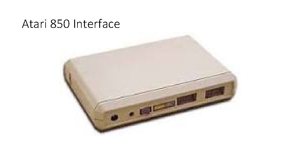 Atari 850 Interface 
