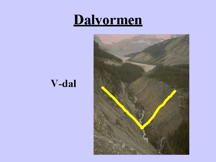 Dalvormen V-dal 