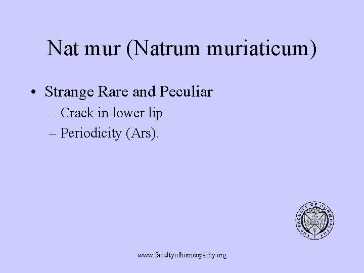 Nat mur (Natrum muriaticum) • Strange Rare and Peculiar – Crack in lower lip