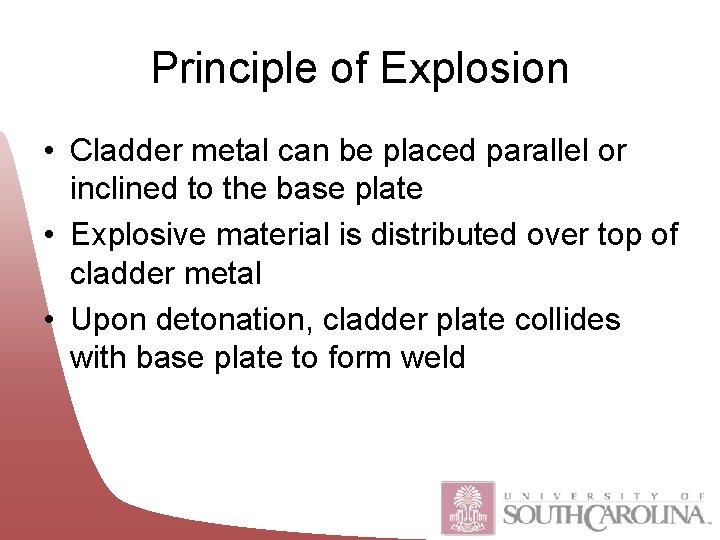 Exploding Plate Explosion Welding Keith Powell Michael Fernandez Staton Burrell