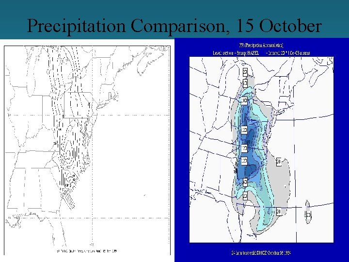 Precipitation Comparison, 15 October 