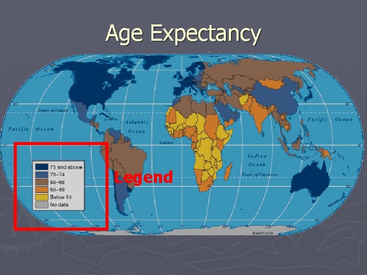 Age Expectancy Legend Age Expectancy Legend