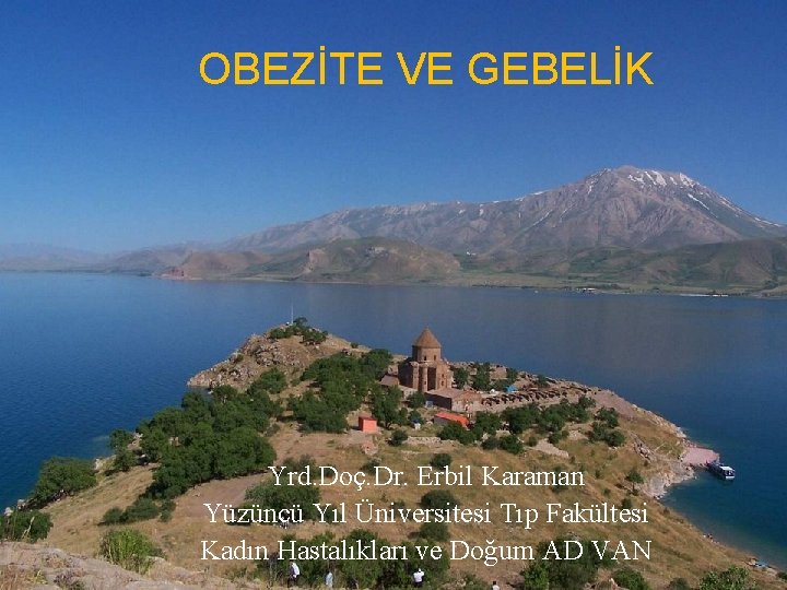 OBEZİTE VE GEBELİK Yrd. Doç. Dr. Erbil Karaman Yüzüncü Yıl Üniversitesi Tıp Fakültesi Kadın