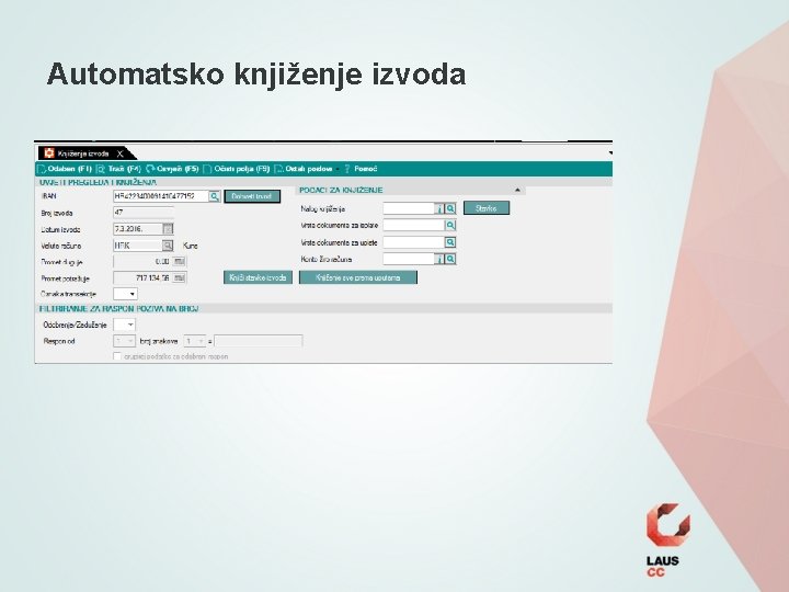 Automatsko knjiženje izvoda 