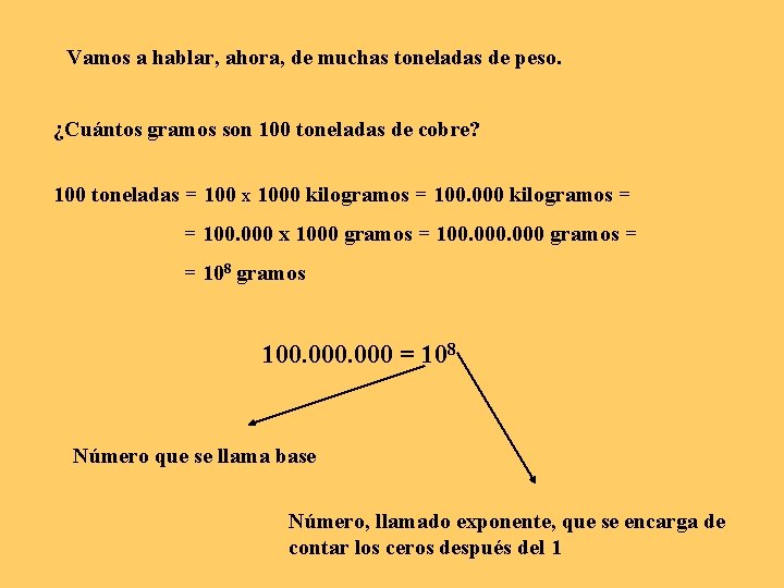Vamos a hablar, ahora, de muchas toneladas de peso. ¿Cuántos gramos son 100 toneladas Vamos a hablar, ahora, de muchas toneladas de peso. ¿Cuántos gramos son 100 toneladas