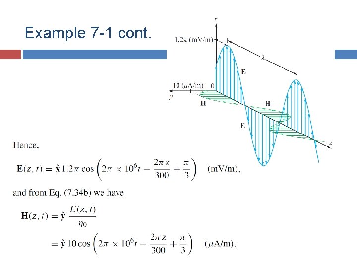 Example 7 -1 cont. Example 7 -1 cont.