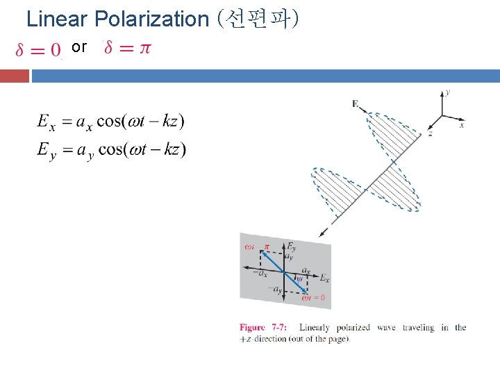 Linear Polarization (선편파) or Linear Polarization (선편파) or