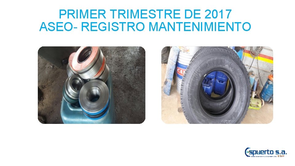 PRIMER TRIMESTRE DE 2017 ASEO- REGISTRO MANTENIMIENTO 