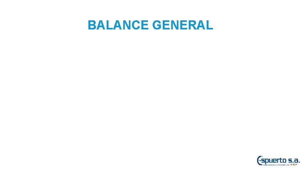 BALANCE GENERAL 