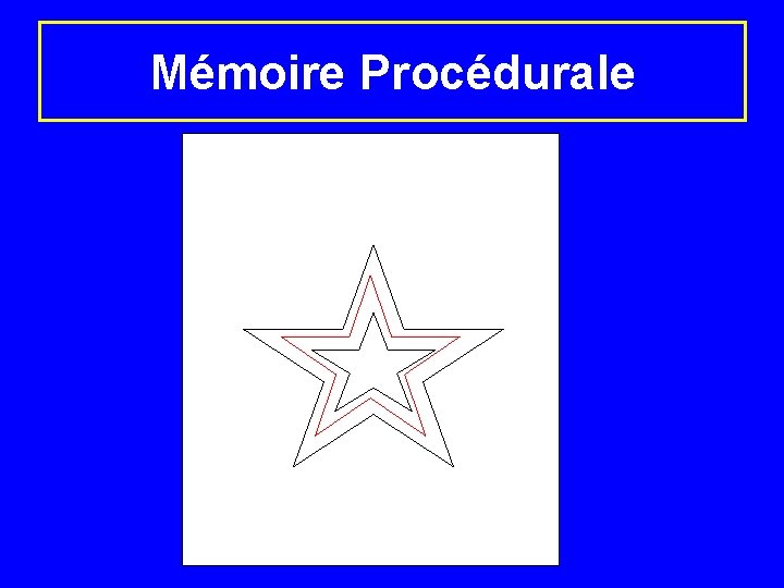 Mémoire Procédurale 