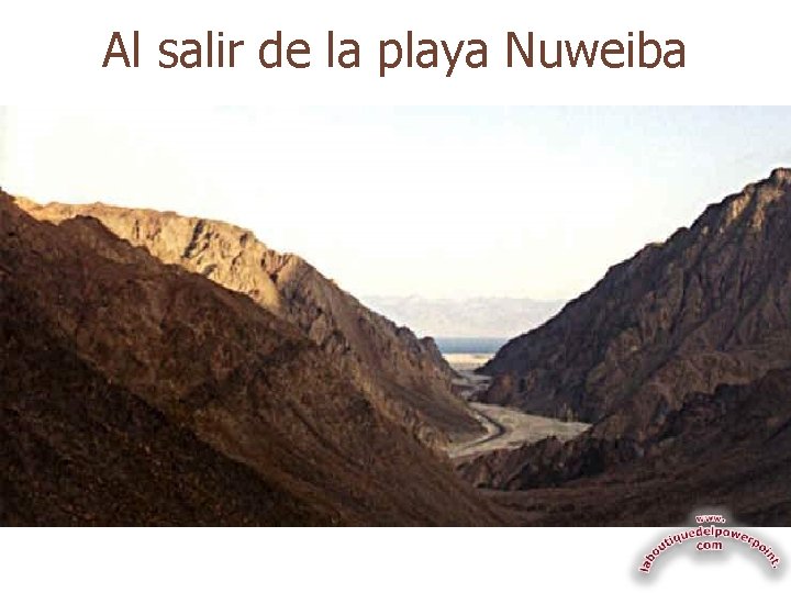 Al salir de la playa Nuweiba 