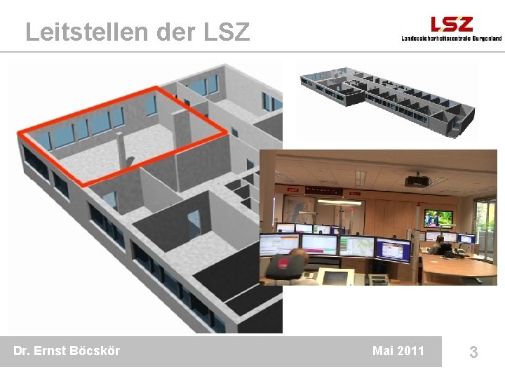 Leitstellen der LSZ Dr. Ernst Böcskör Mai 2011 3 