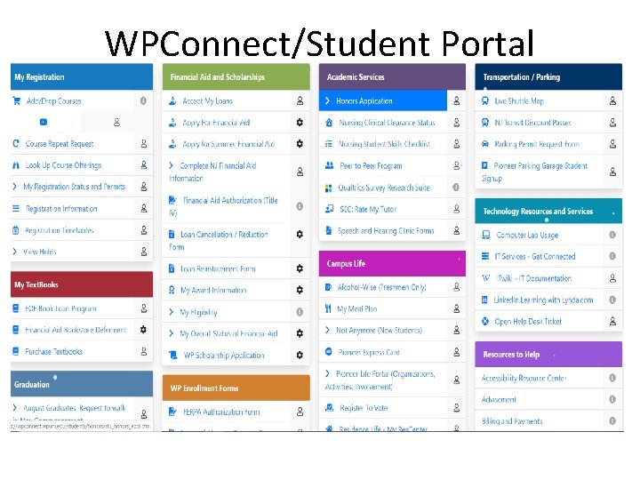 WPConnect/Student Portal 