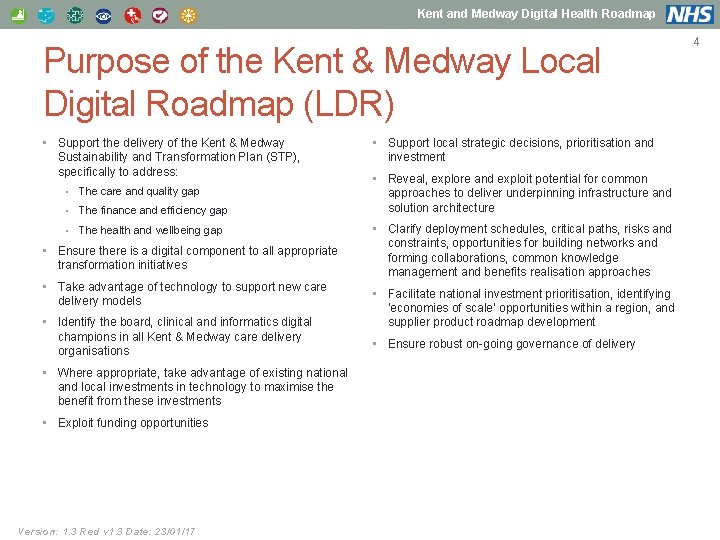 Kent and Medway Digital Health Roadmap Purpose of the Kent & Medway Local Digital